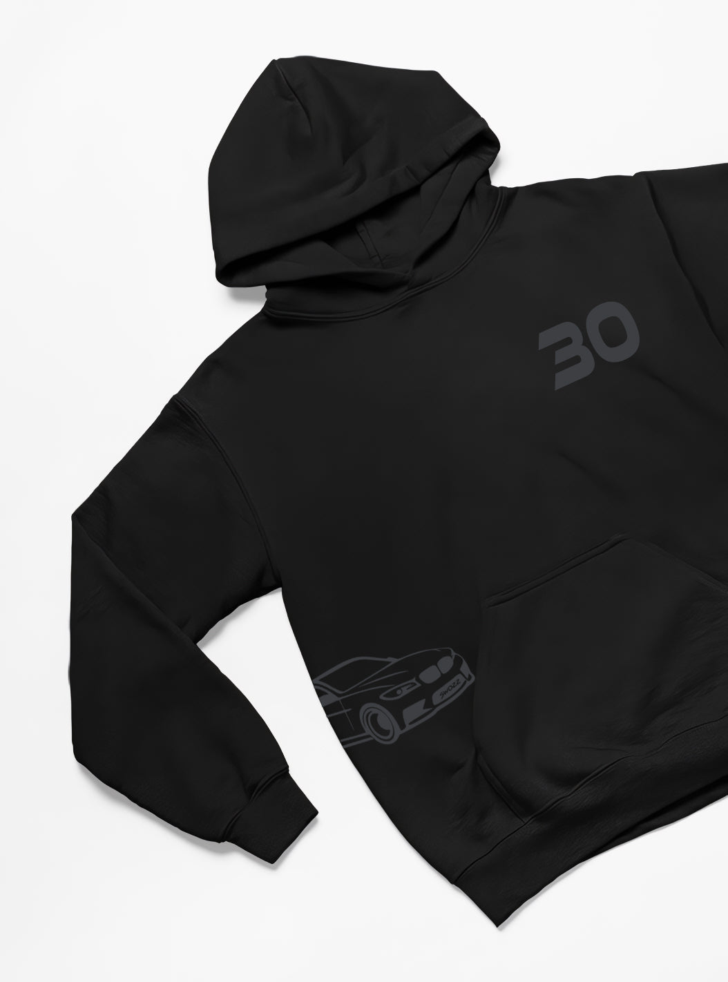 BMW F30 Hoodie – Unisex Oversize Kapüşonlu Sweatshirt, Kanguru Cepli, 3 İplik Şardonlu