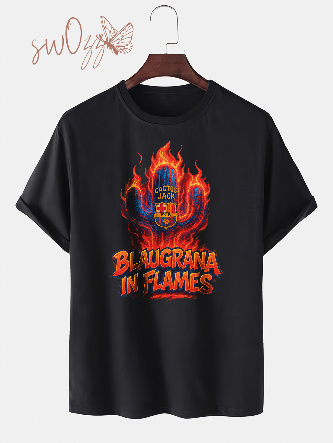 Cactus Jack x Barcelona Özel Tasarım Tişört – 2025 El Clásico Koleksiyonu | Oversize Unisex Model