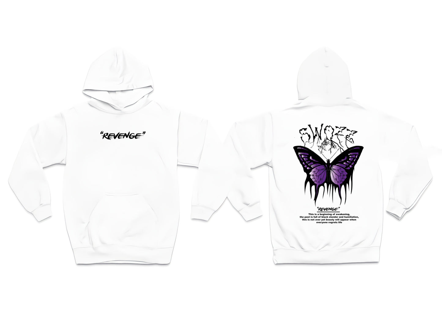 İntikam Kelebeği Özel tasarım Premium Unisex Oversize Sweatshirt Hoodie