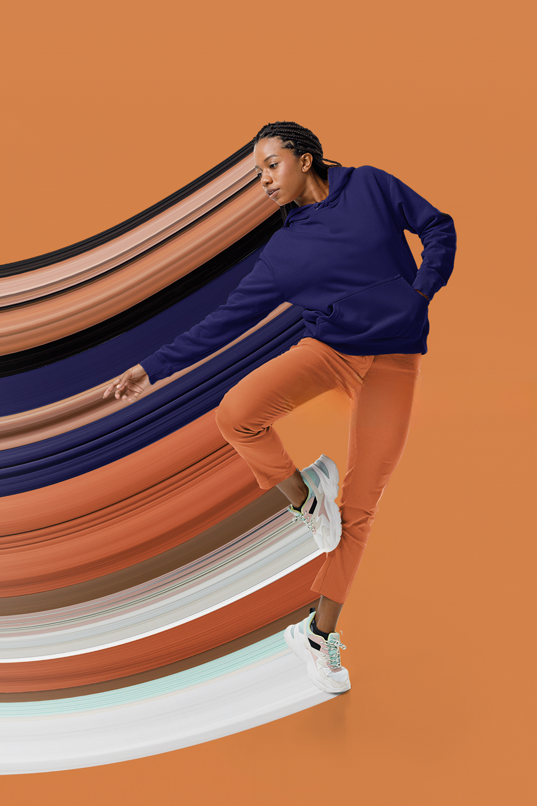 Lacivert Basic Regular Fit Hoodie – Unisex, Premium 3 İplik Şardonlu Kapüşonlu Sweatshirt