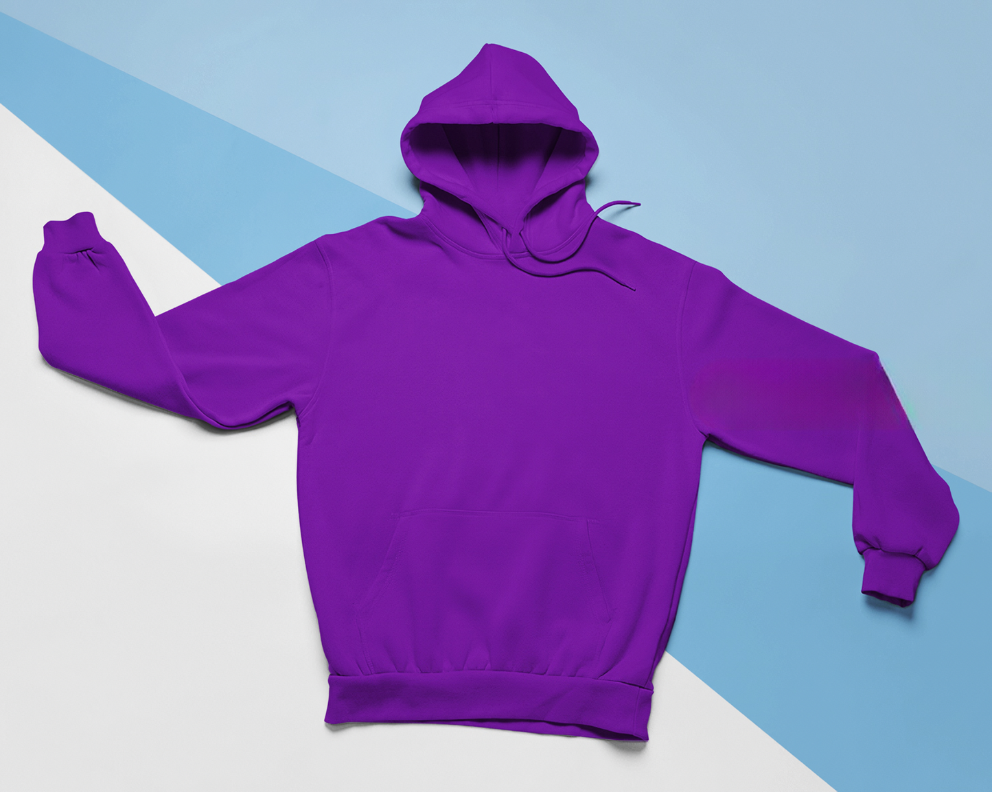 Mor Basic Regular Fit Hoodie – Unisex, Premium 3 İplik Şardonlu Kapüşonlu Sweatshirt