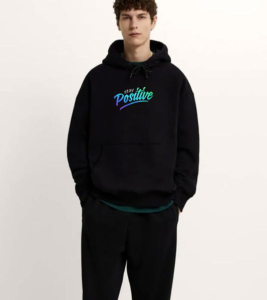 Don't Kill My Vibe Baskılı 3 ip Sweatshirt Kışlık Pamuklu Siyah Hoodie