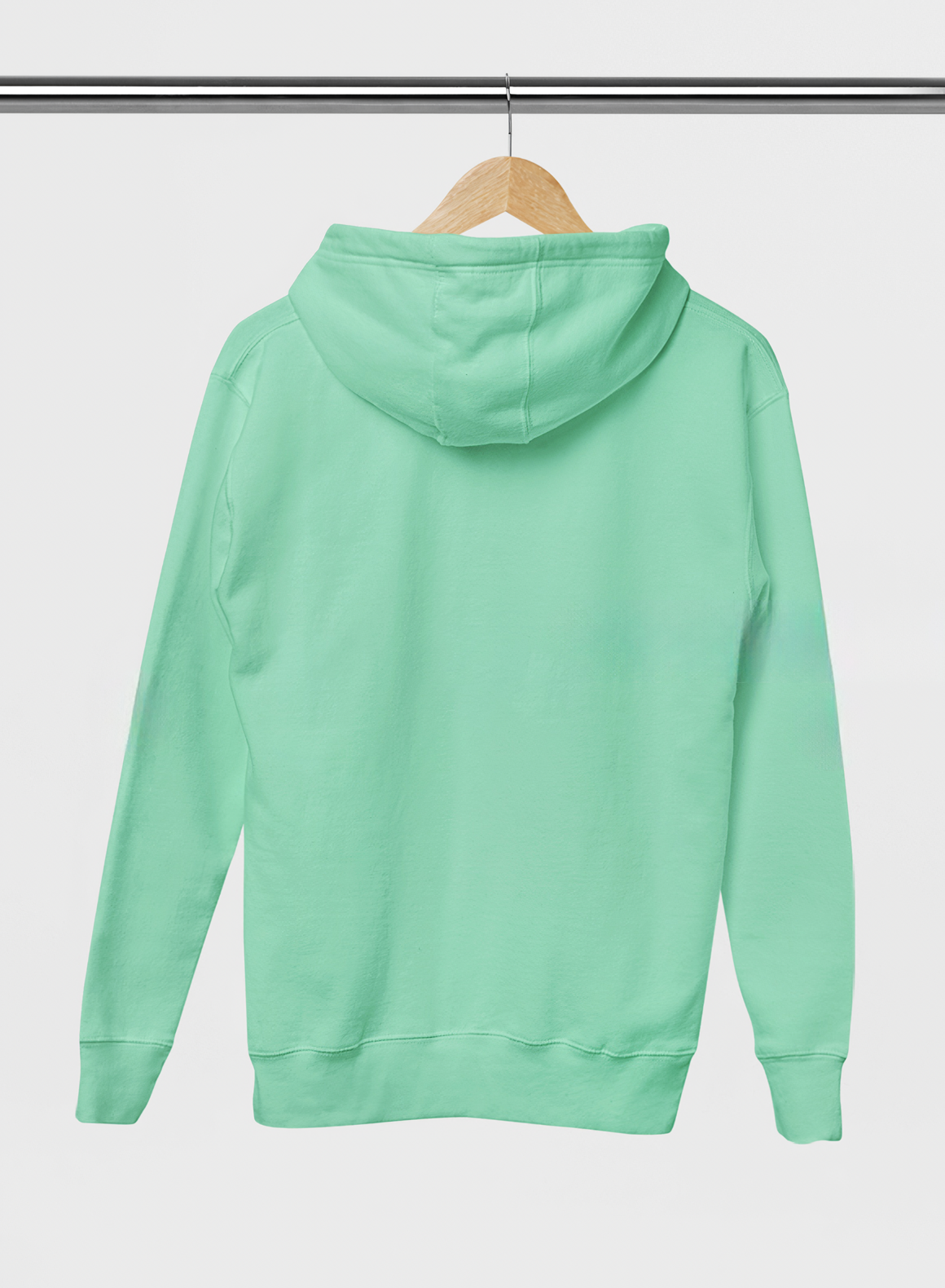 Su Yeşili  Basic Regular Fit Hoodie – Unisex, Premium 3 İplik Şardonlu Kapüşonlu Sweatshirt