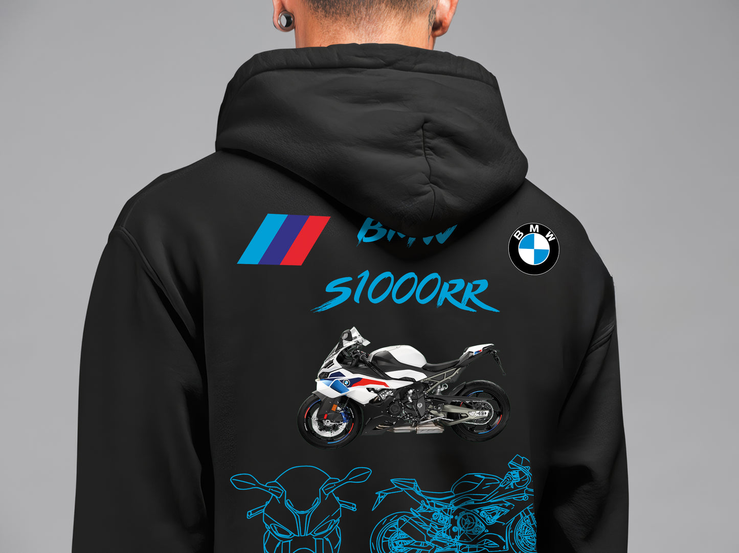 BMW S1000RR Hoodie – Unleash the Beast, Limited Edition, Unisex Oversize Kapüşonlu Sweatshirt, 3 İplik Şardonlu