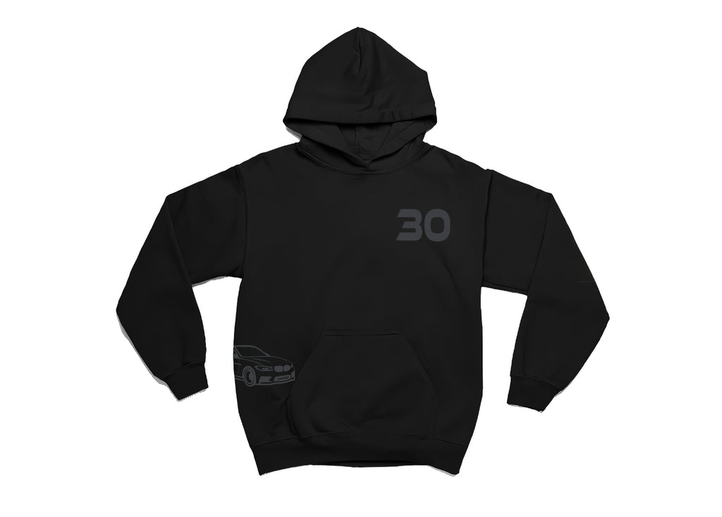 BMW F30 Hoodie – Unisex Oversize Kapüşonlu Sweatshirt, Kanguru Cepli, 3 İplik Şardonlu