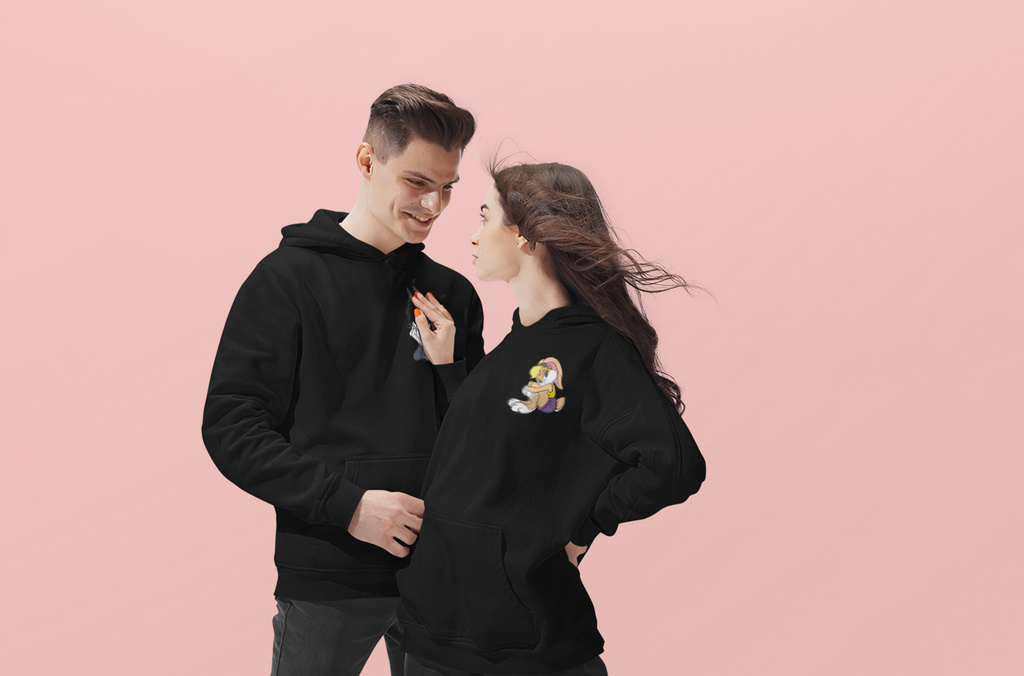 Bugs Buny & Lola Buny Baskılı 2 Adet Sweatshirt