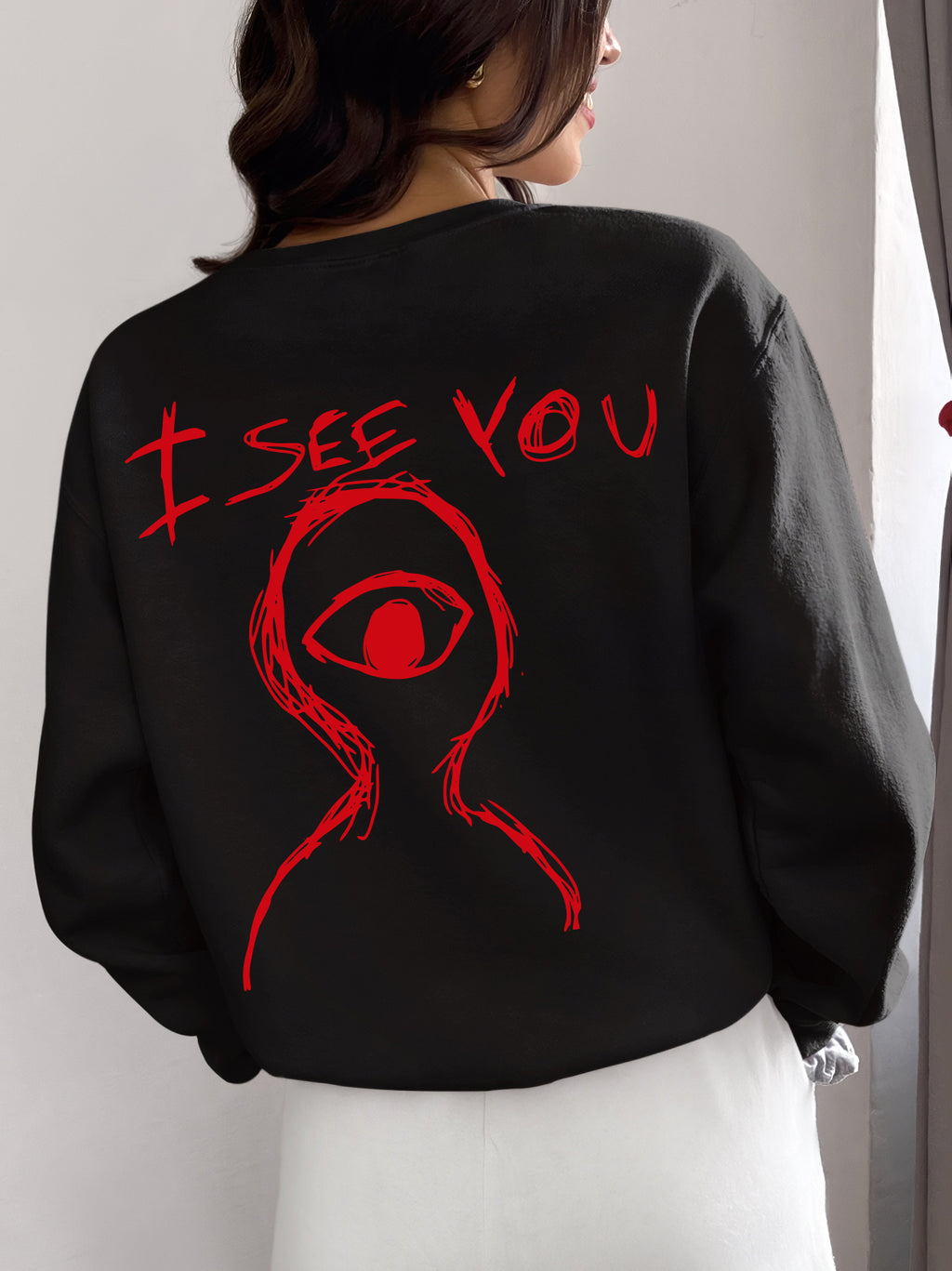 I See You Hoodie 3 Ip Kalın Kumaş Unisex Sweatshirt Hoodie