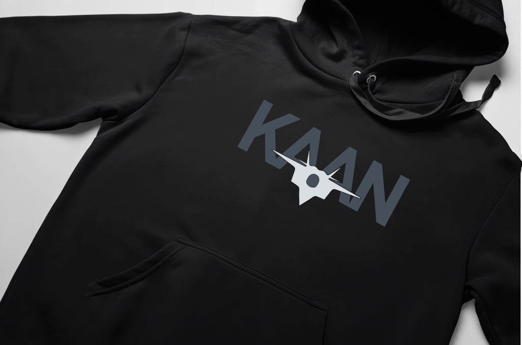 KAAN Hoodie – Limited Edition, Unisex Oversize Kapüşonlu Sweatshirt, Kanguru Cepli, 3 İplik Şardonlu