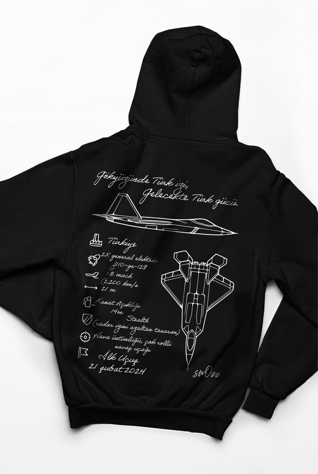 KAAN Hoodie – Limited Edition, Unisex Oversize Kapüşonlu Sweatshirt, Kanguru Cepli, 3 İplik Şardonlu