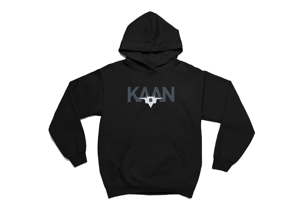 KAAN Hoodie – Limited Edition, Unisex Oversize Kapüşonlu Sweatshirt, Kanguru Cepli, 3 İplik Şardonlu