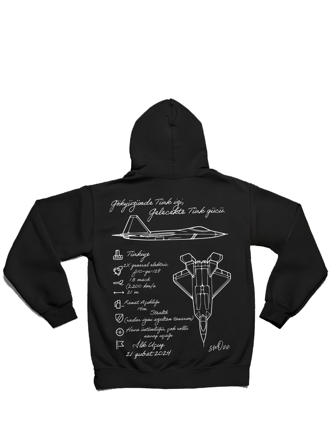 KAAN Hoodie – Limited Edition, Unisex Oversize Kapüşonlu Sweatshirt, Kanguru Cepli, 3 İplik Şardonlu