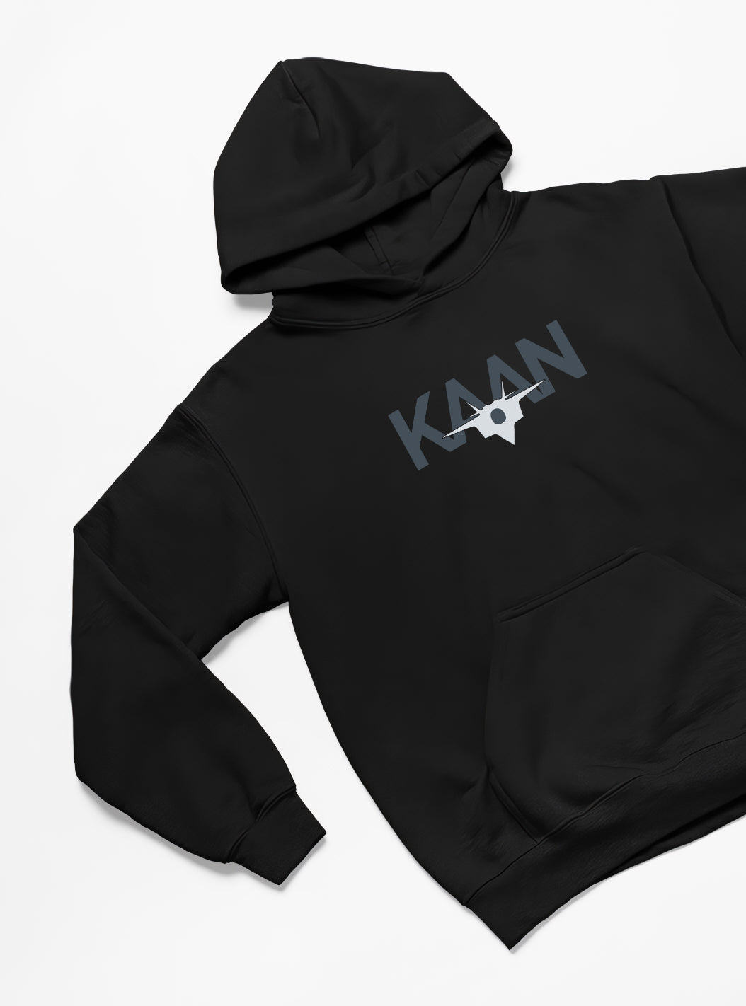 KAAN Hoodie – Limited Edition, Unisex Oversize Kapüşonlu Sweatshirt, Kanguru Cepli, 3 İplik Şardonlu