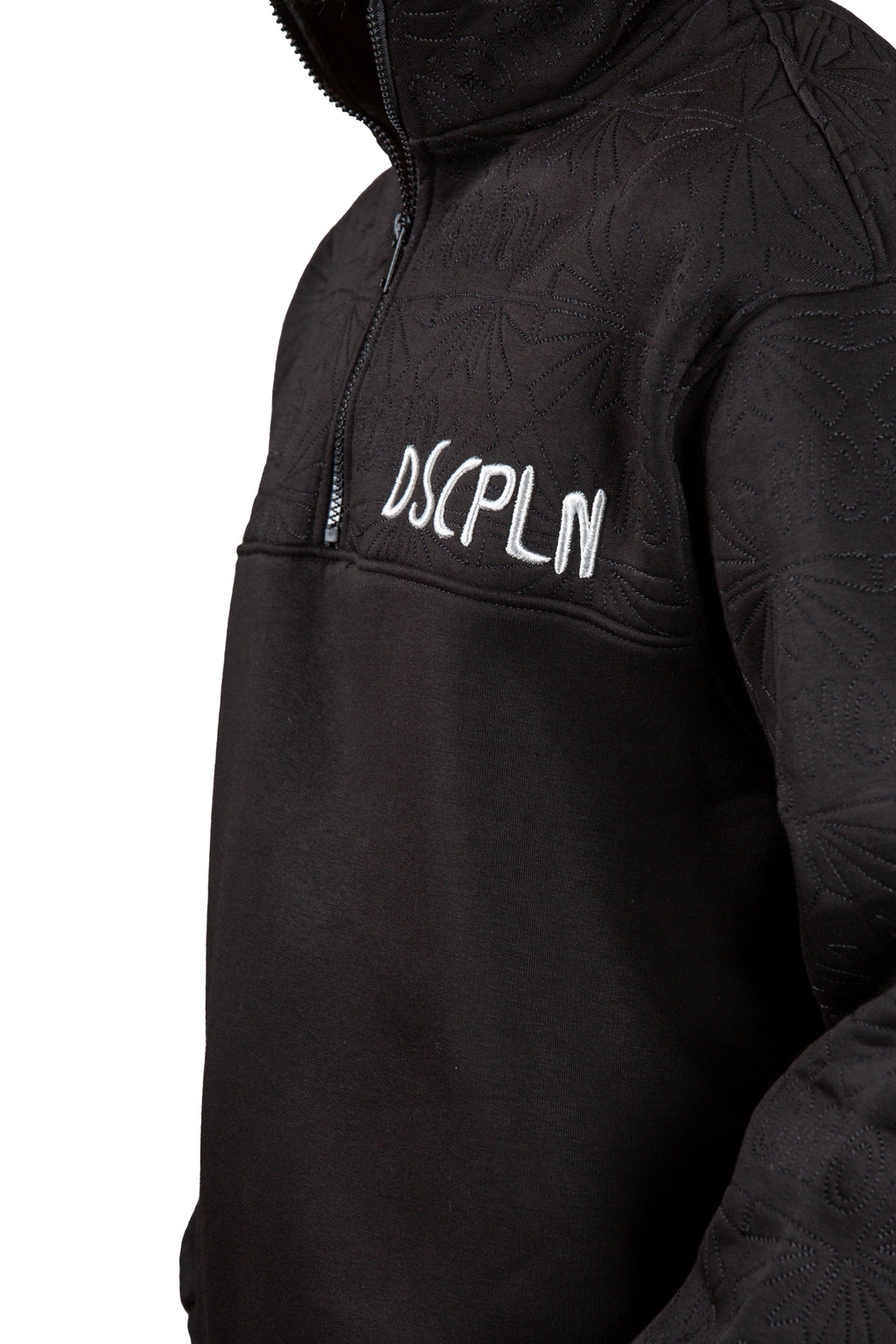 DSCPLN Nakış Detaylı Dik Yaka Unisex Oversize Sweatshirt – Premium 3 İplik Şardonlu Kumaş