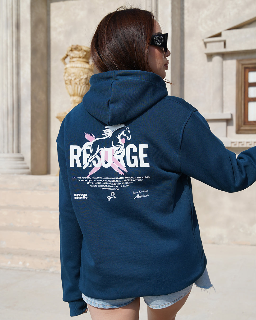 Resurge – Yeniden Doğuş Kapüşonlu Sweatshirt (Unisex · 3 İplik Şardonlu)