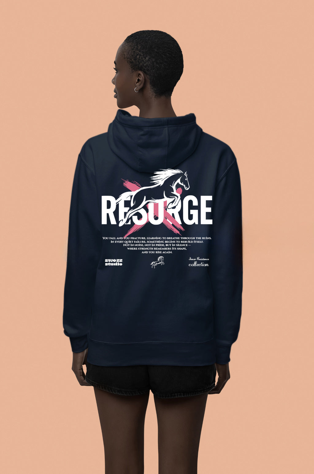 Resurge – Yeniden Doğuş Kapüşonlu Sweatshirt (Unisex · 3 İplik Şardonlu)