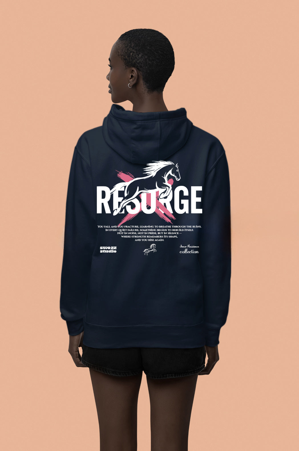 Resurge – Yeniden Doğuş Kapüşonlu Sweatshirt (Unisex · 3 İplik Şardonlu)