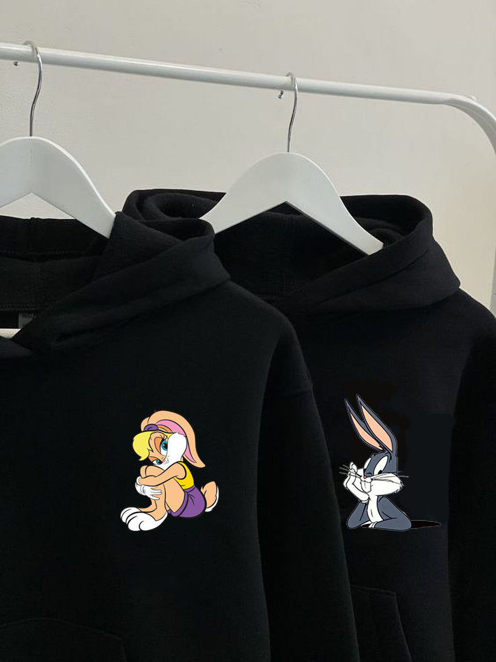 Bugs Buny & Lola Buny Baskılı 2 Adet Sweatshirt
