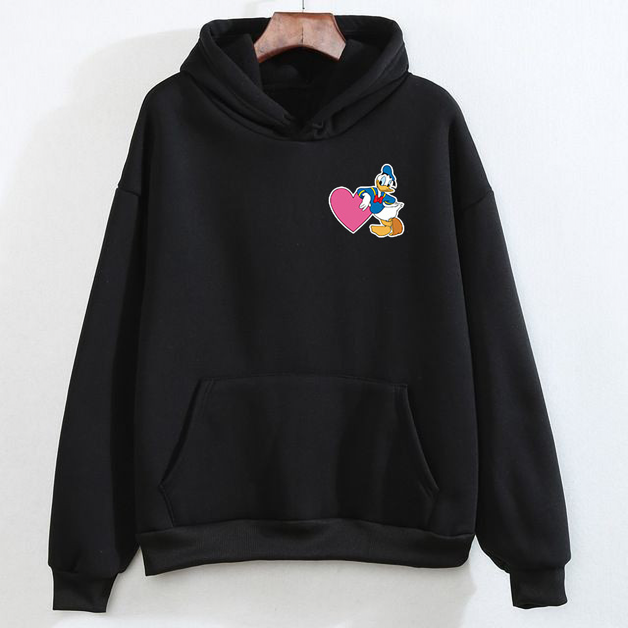 Duck Baskılı Sevgili Kombini Sweatshirt 2 Adet