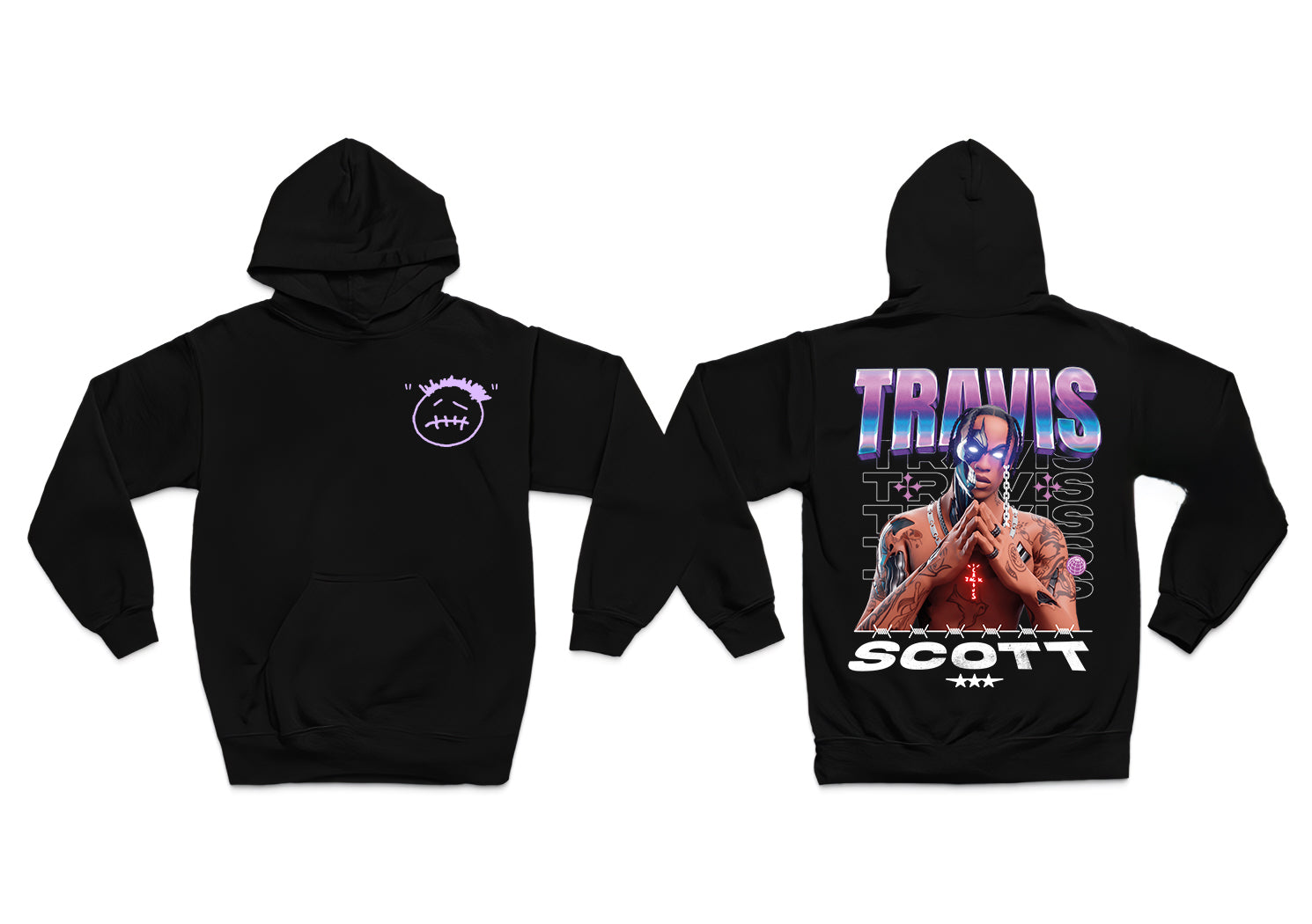 Travis Scott Baskılı Unisex Premium Oversize Sweatshirt cactus jack