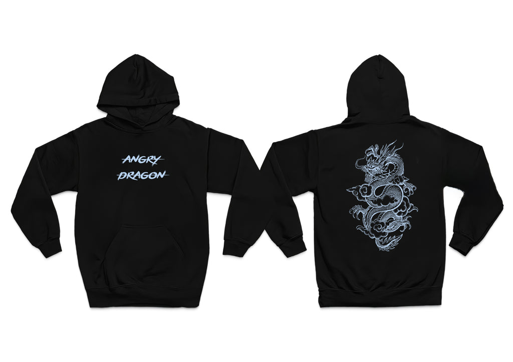 Angry Dragon Baskılı 3 iplik kalın kışlık Özel Tasarım Sweatshirt Hoodie