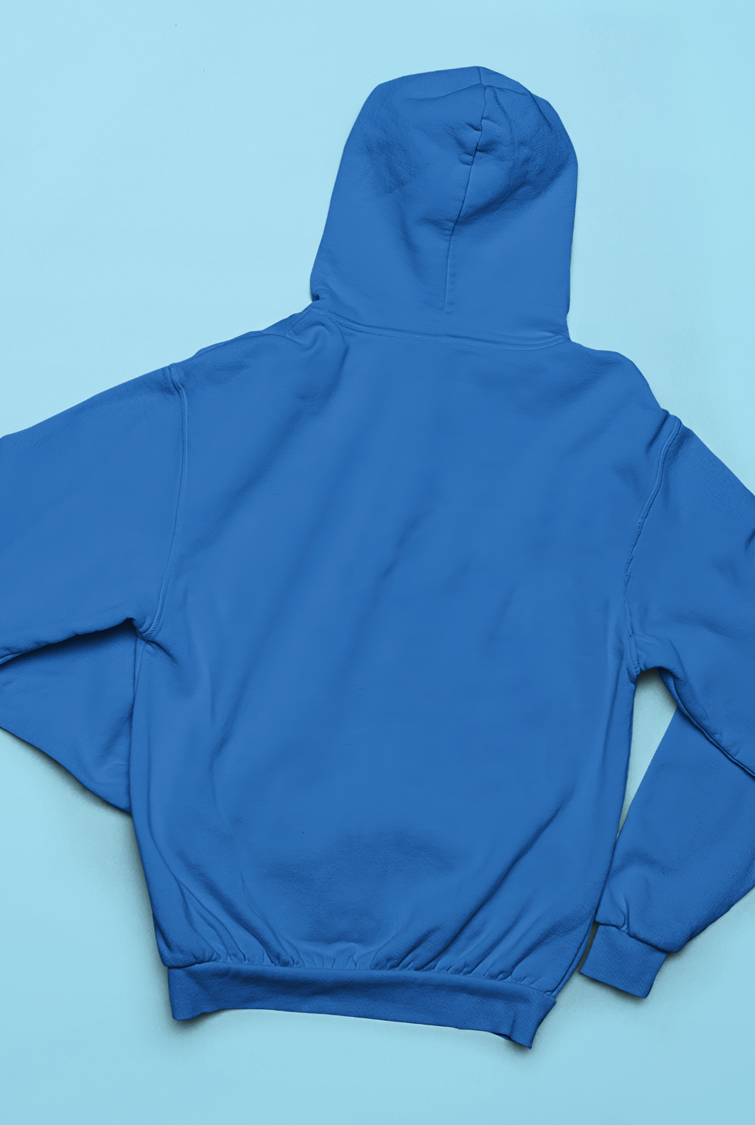 Bebe Mavisi Basic Regular Fit Hoodie – Unisex, Premium 3 İplik Şardonlu Kapüşonlu Sweatshirt