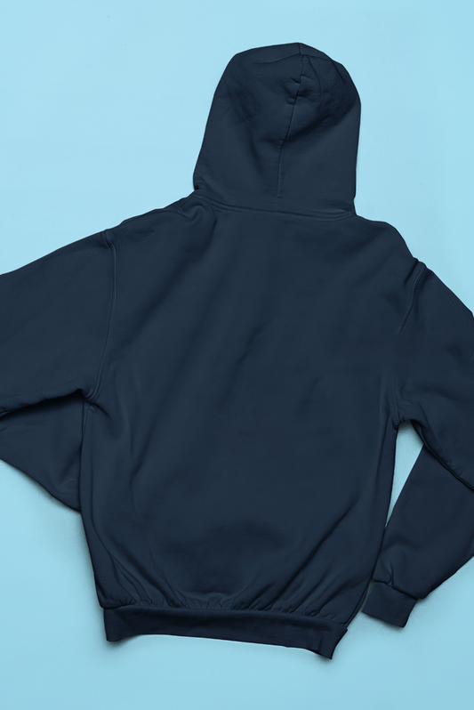 Petrol Mavisi Basic Regular Fit Hoodie – Unisex, Premium 3 İplik Şardonlu Kapüşonlu Sweatshirt