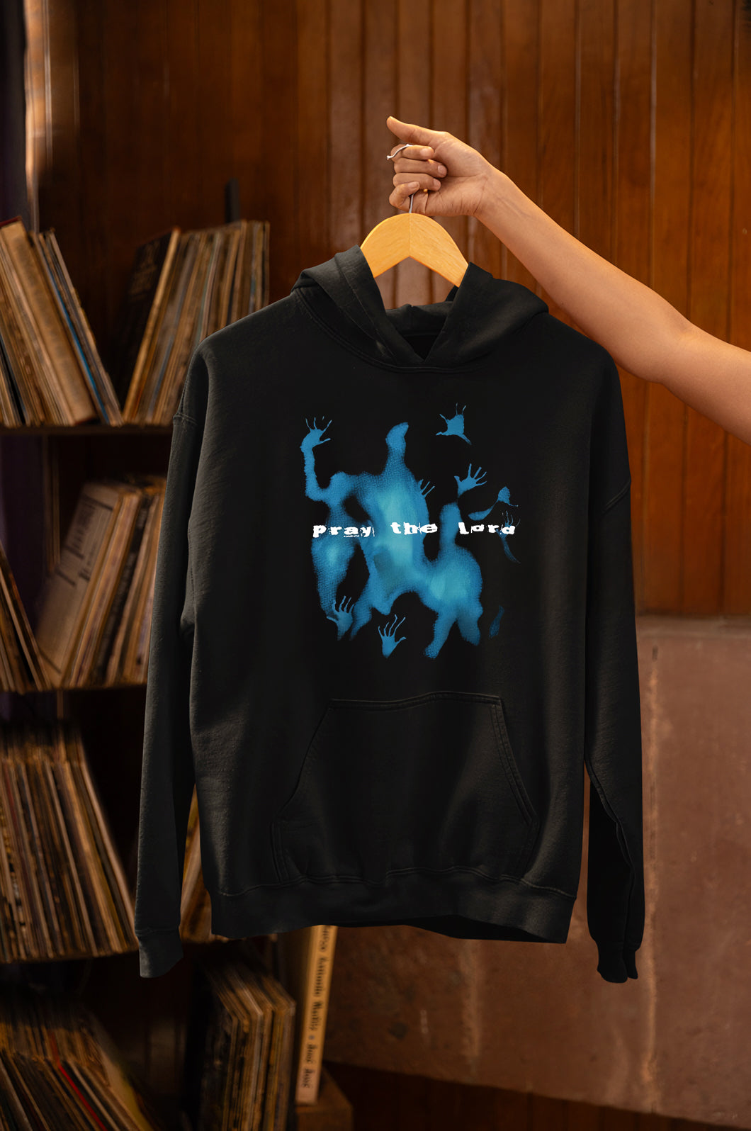 Pray The Lord Baskılı Siyah Hoodie Sweatshirt Unisex