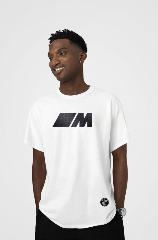 BMW Logolu Ve M Baskılı Unisex Oversize Pamuklu Tişört