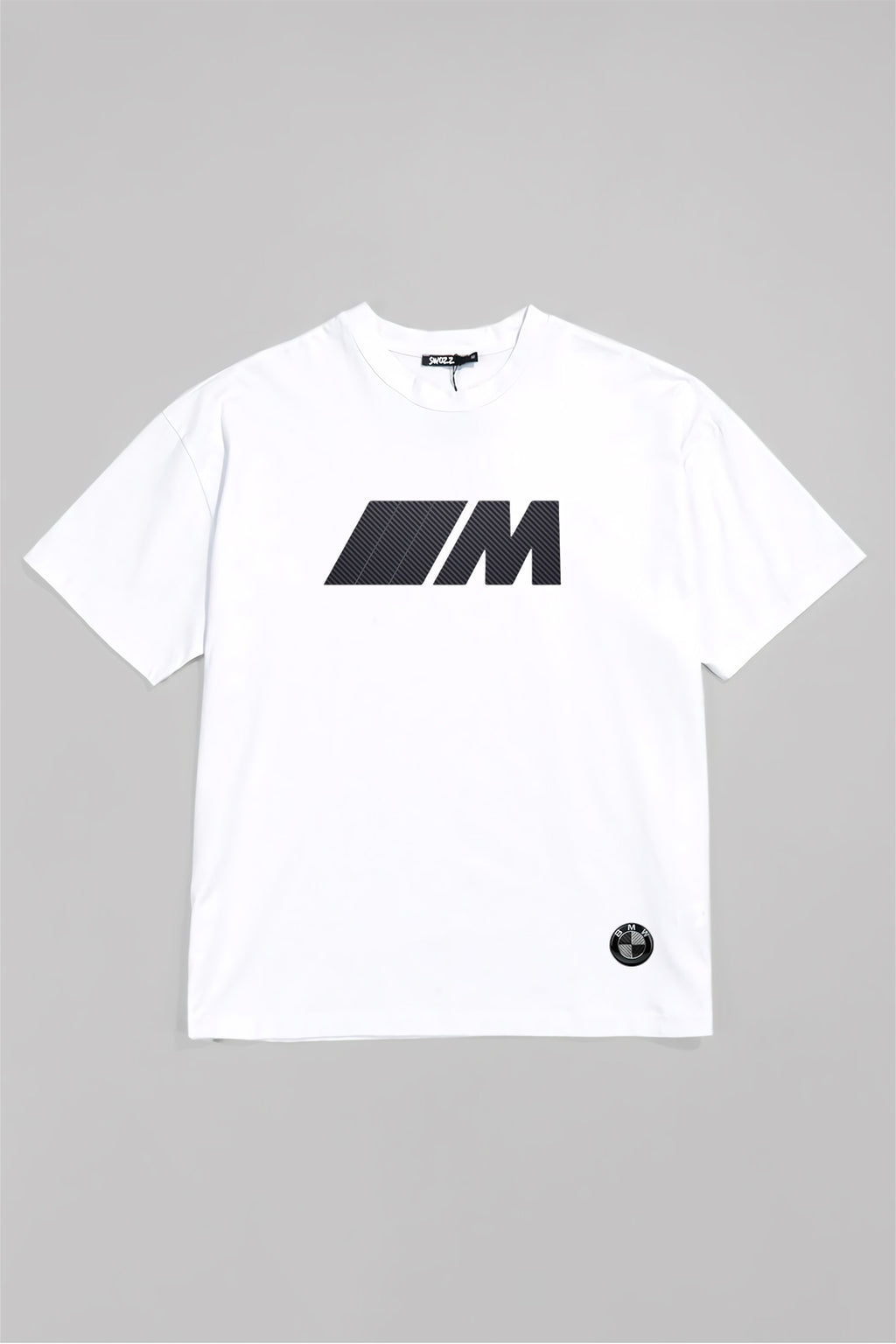 BMW Logolu Ve M Baskılı Unisex Oversize Pamuklu Tişört