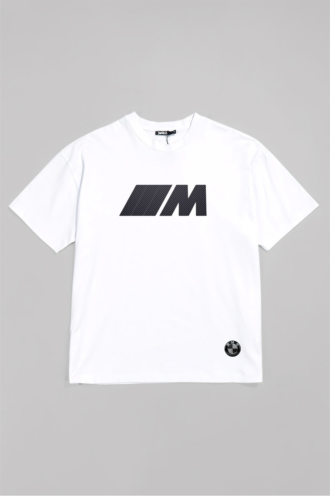 BMW Logolu Ve M Baskılı Unisex Oversize Pamuklu Tişört