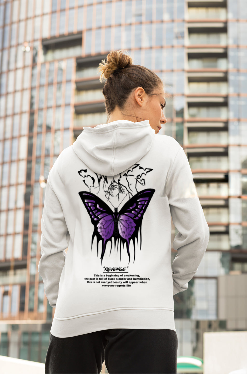 İntikam Kelebeği Özel tasarım Premium Unisex Oversize Sweatshirt Hoodie