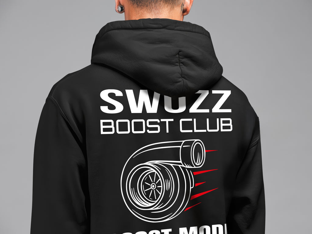 Boost Club Hoodie – Speed Spirit Koleksiyonu, Unisex Oversize Kapüşonlu Sweatshirt, 3 İplik Şardonlu
