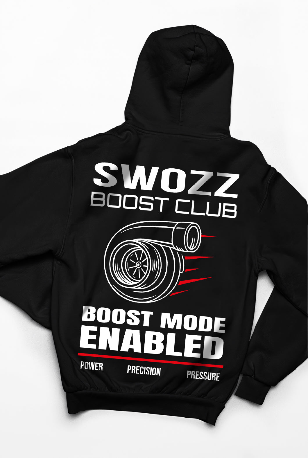 Boost Club Hoodie – Speed Spirit Koleksiyonu, Unisex Oversize Kapüşonlu Sweatshirt, 3 İplik Şardonlu