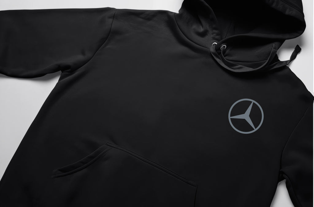 Mercedes-Benz E200 Hoodie – Limited Edition, Unisex Oversize Kapüşonlu Sweatshirt, Kanguru Cepli, 3 İplik Şardonlu