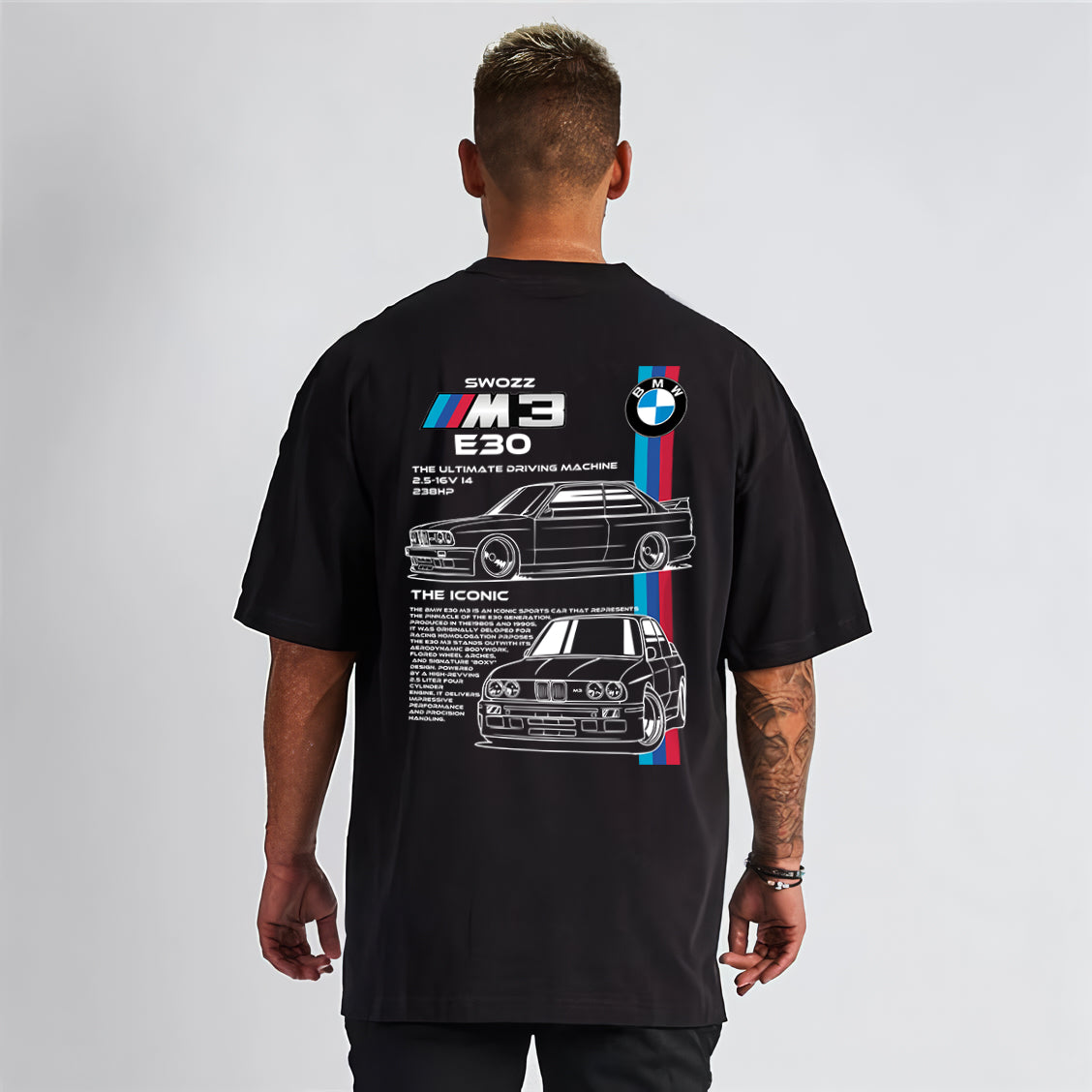 BMW E30 Özel Tasarım Baskılı Unisex Regular Tshirt