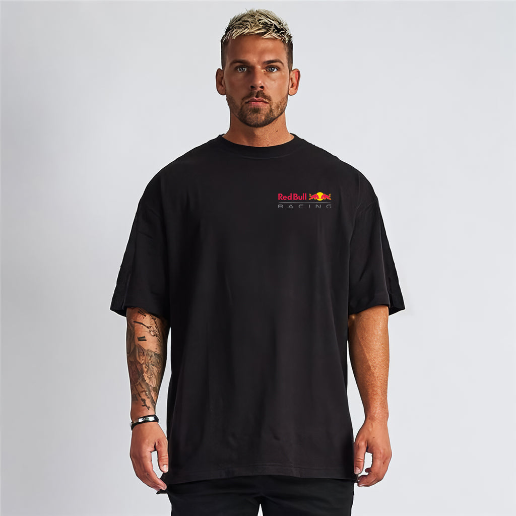 Red Bull Racing F1 Unisex Oversize Tişört – Formula 1 Takım Temalı %100 Pamuk Özel Baskı