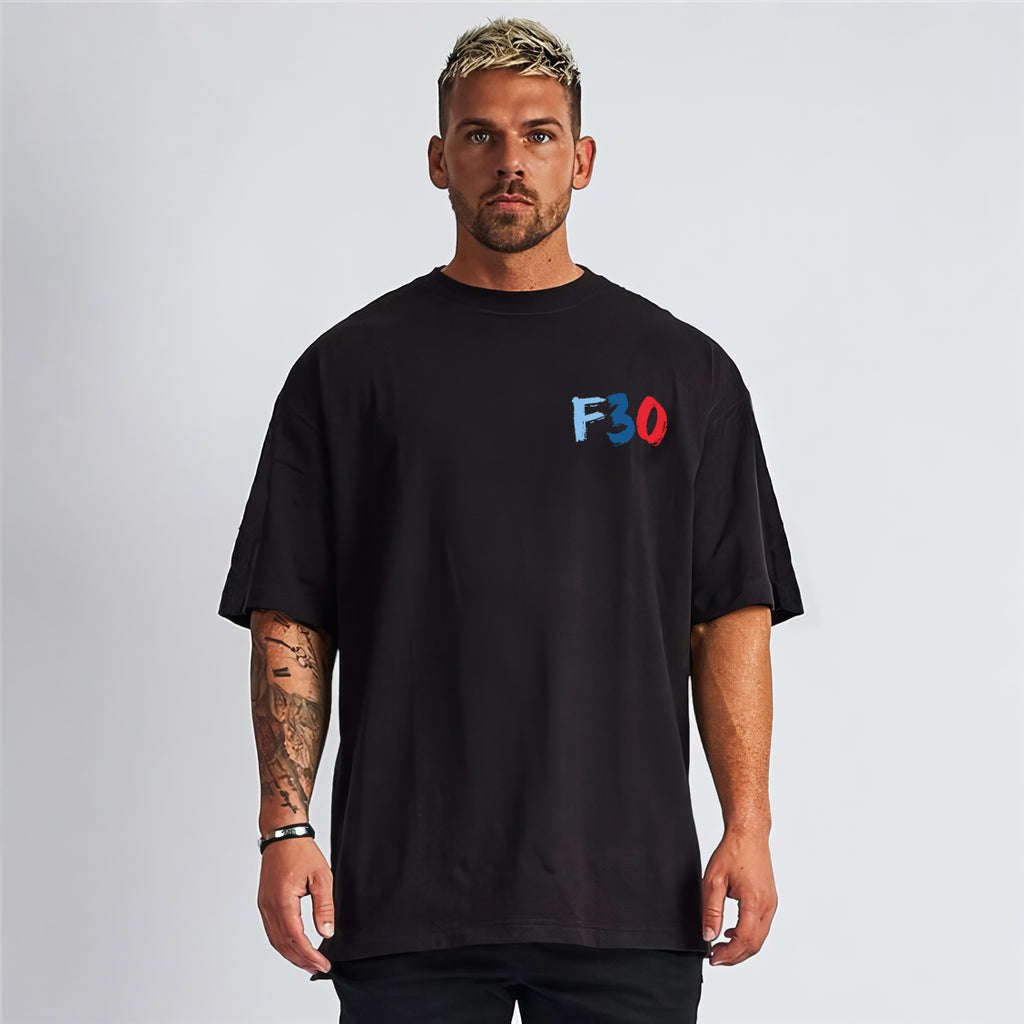 BMW F30 Tasarımlı Regular Unisex Tişört M Serisi Spor Şerit Detaylı Siyah Model