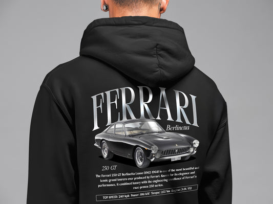 Ferrari Berlinetta 250 gt Unisex Sweatshirt  Baskılı 3 Ip Kalın Kumaş Hoodie
