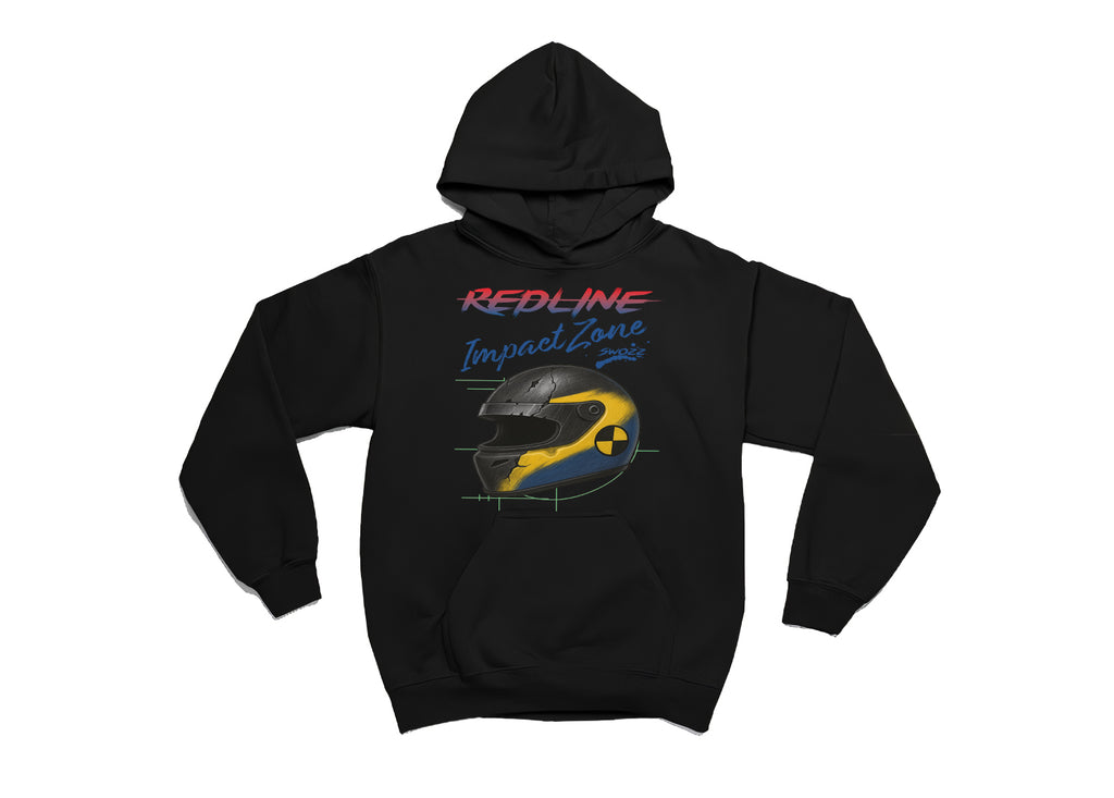 Impact Zone Hoodie – Unisex Oversize Kapüşonlu Sweatshirt, 3 İplik Şardonlu