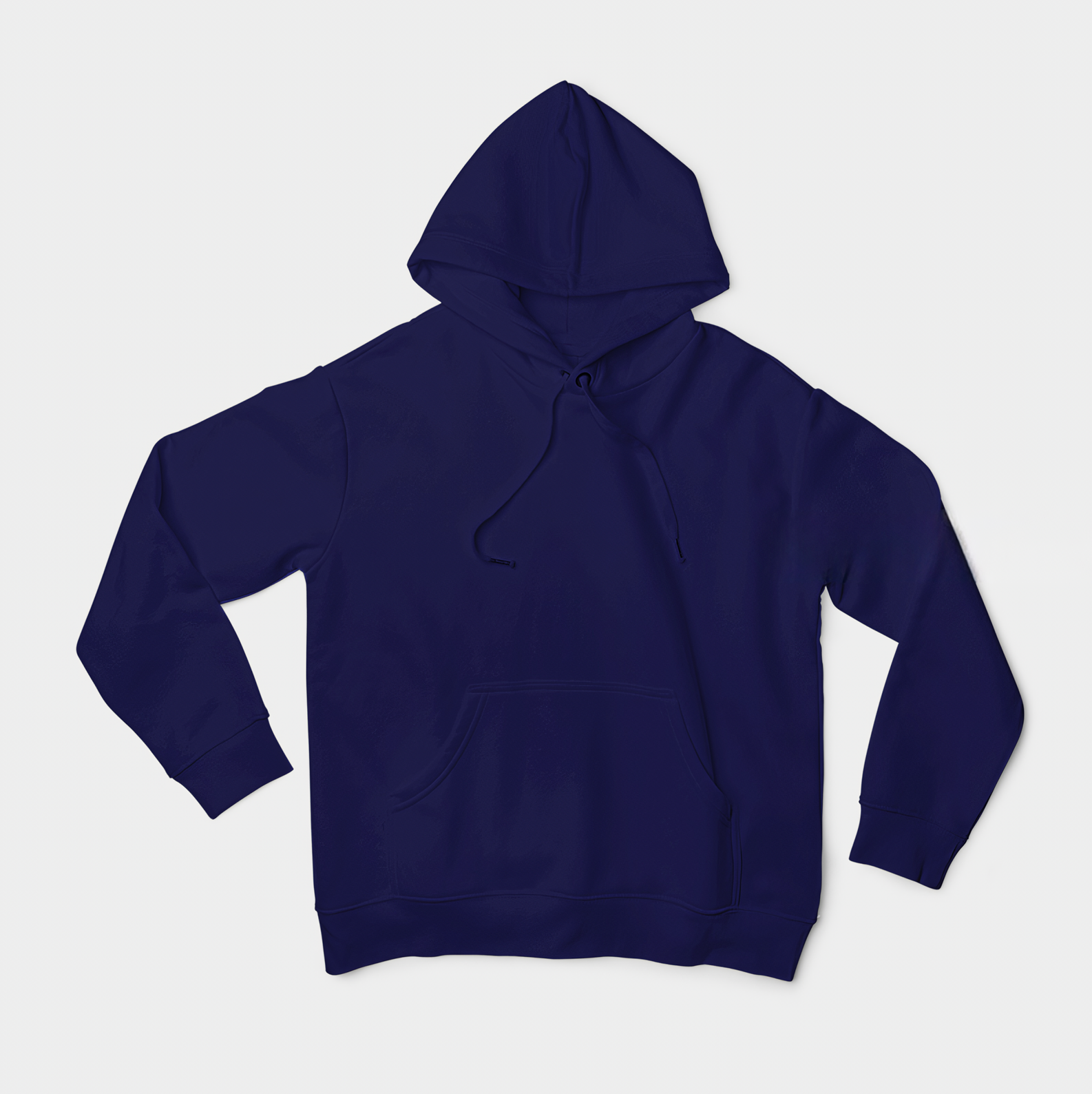 Lacivert Basic Regular Fit Hoodie – Unisex, Premium 3 İplik Şardonlu Kapüşonlu Sweatshirt