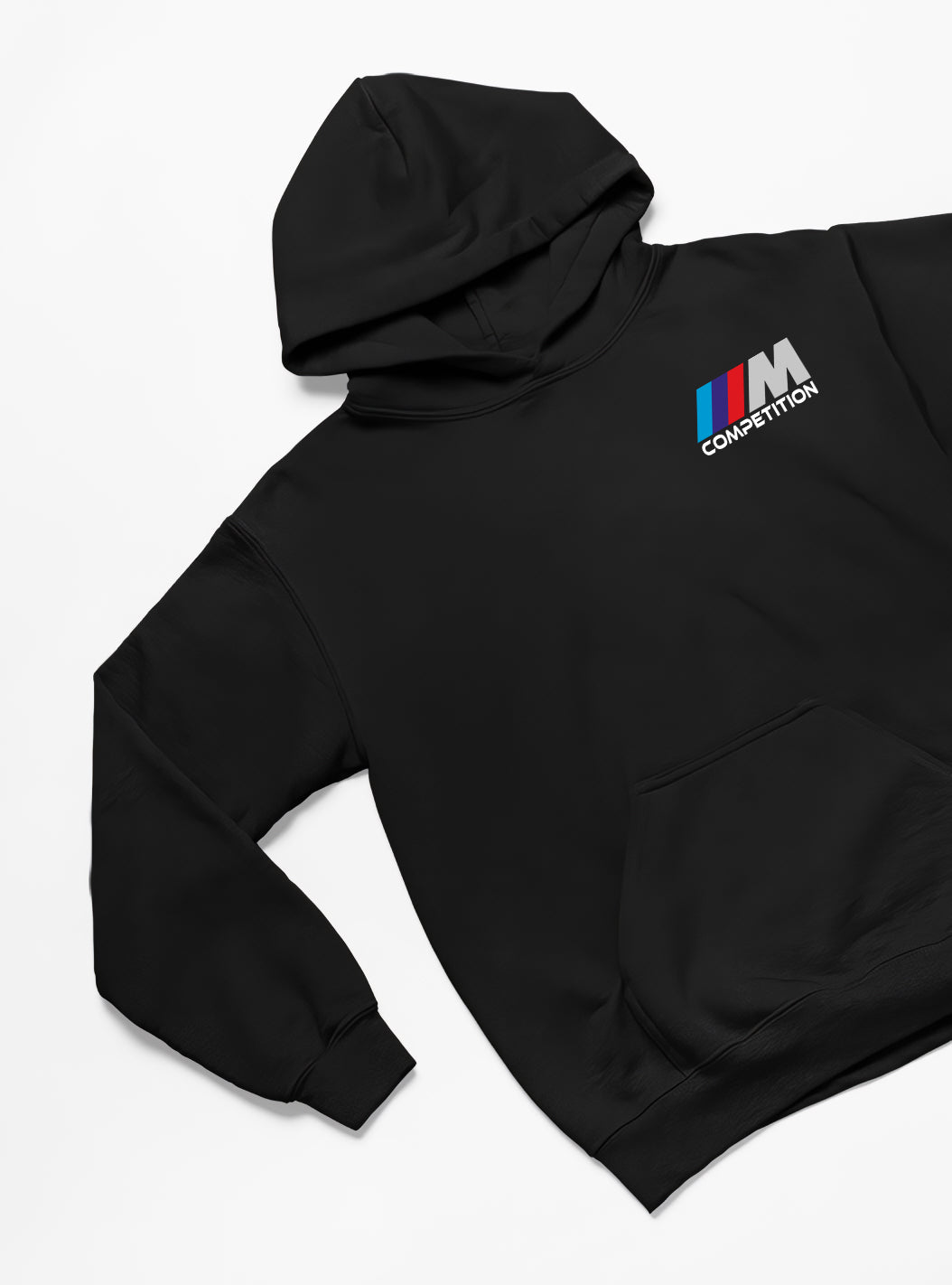 BMW M4 Ön Ve Sırt Baskılı Siyah 3 Ip Kalın Kumaş Unisex Sweatshirt Hoodie