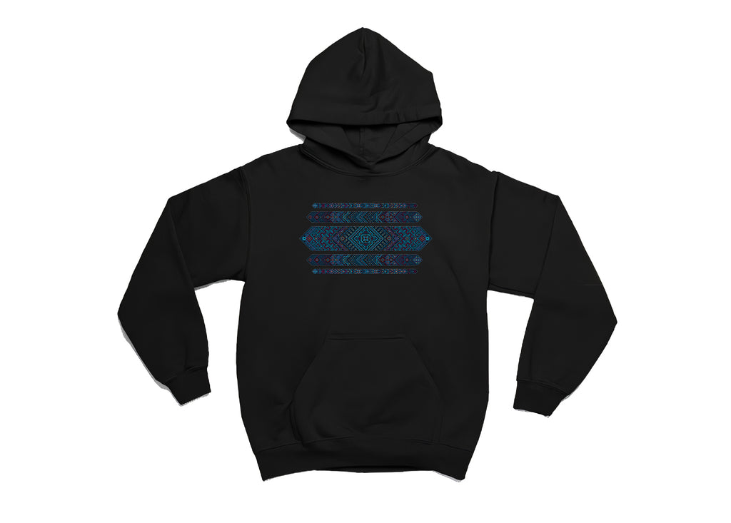Unisex Oversize Desenli 3 iplik kalın kışlık sweatshirt hoodie