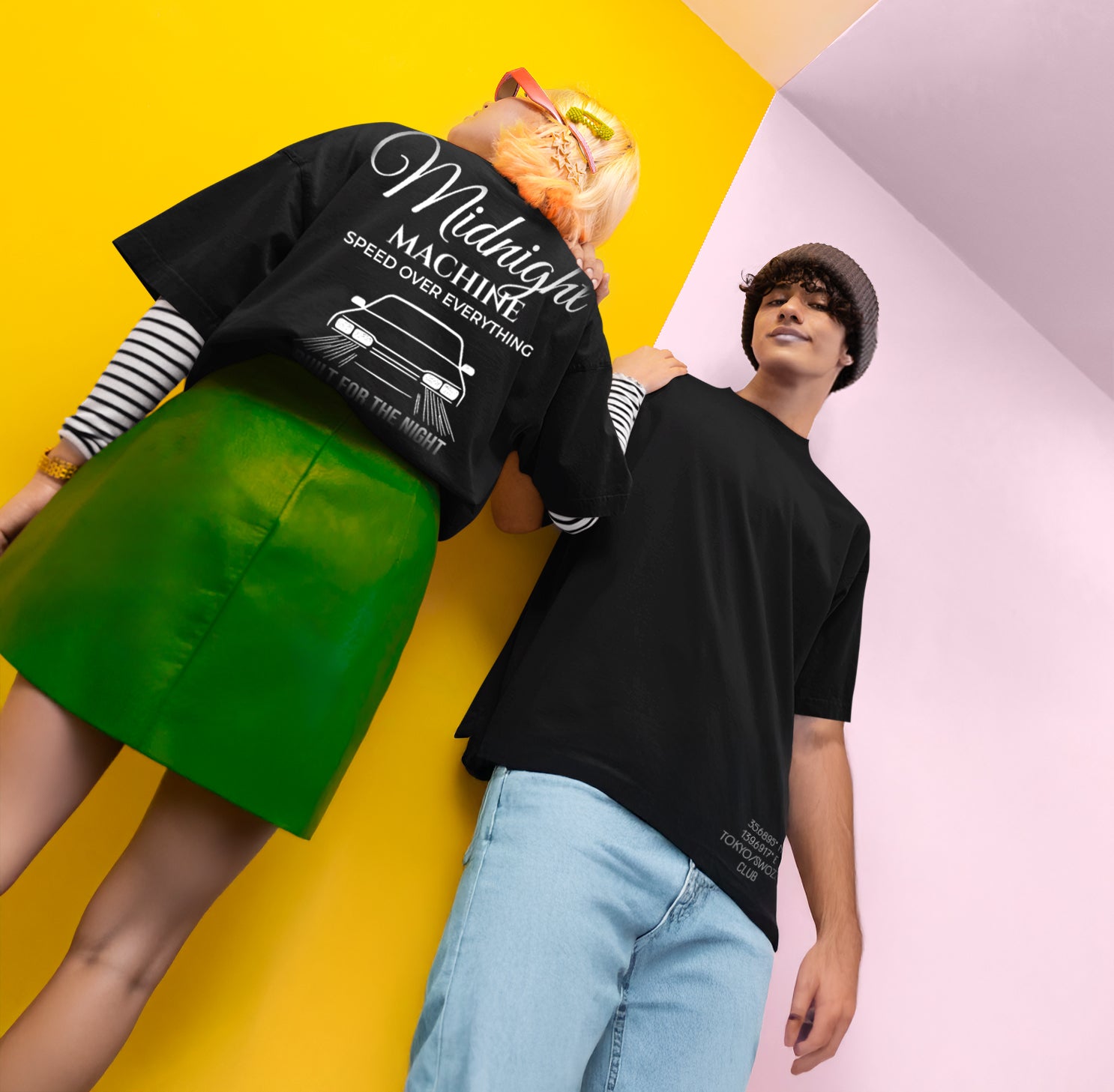 Midnight Machine Tasarımı - Siyah Regular Unisex Tişört | SWOZZ SPEED & SPIRIT Koleksiyonu