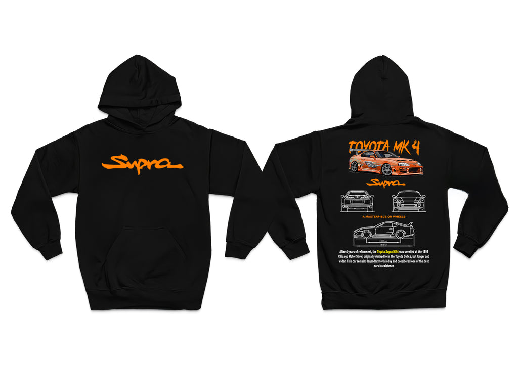 Toyota Supra MK4 ön ve Sırt Baskılı Oversize Unisex 3iplik Kalın Kışlık Sweatshirt