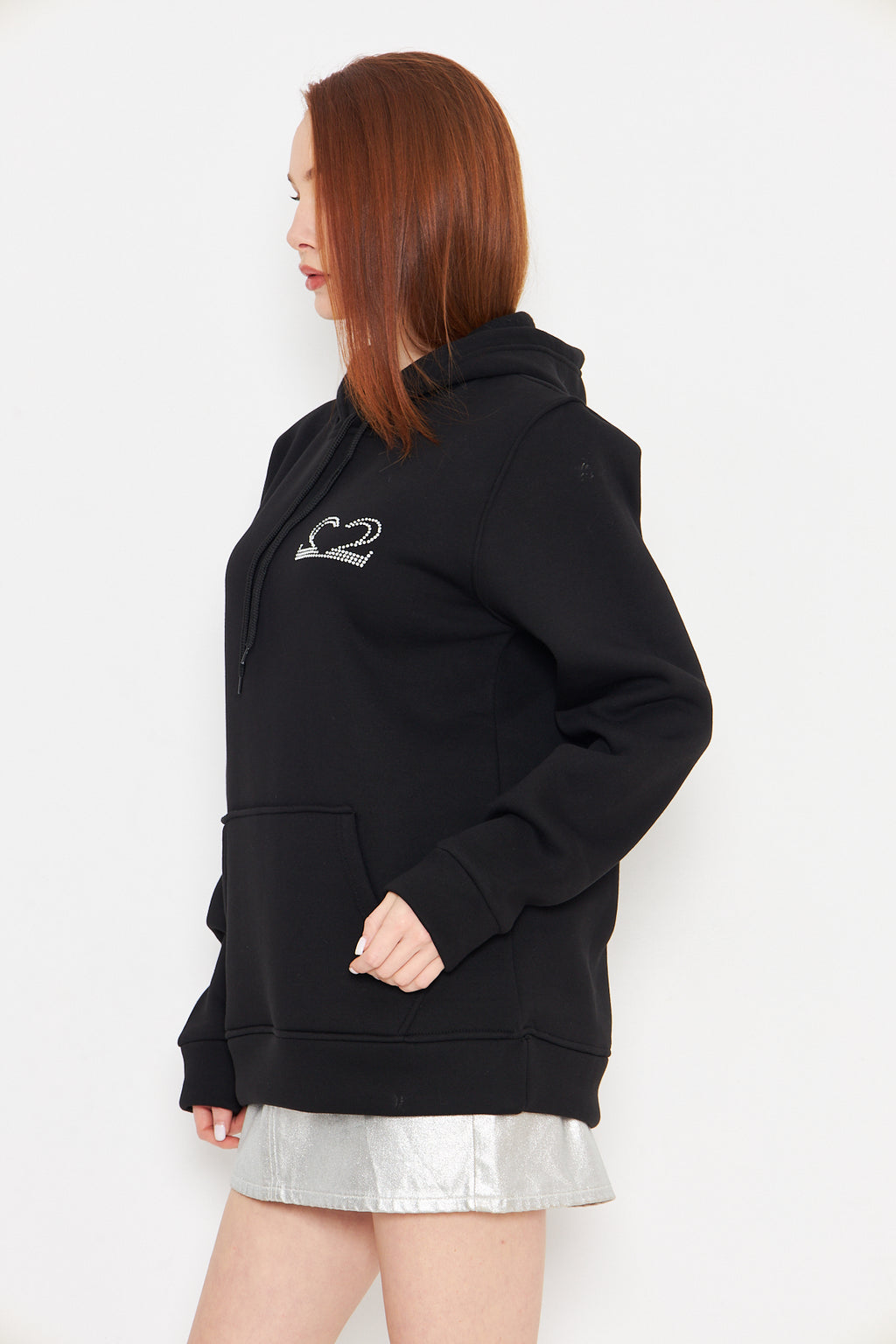 Taş Baskılı Unisex Oversize Motive Sweatshirt