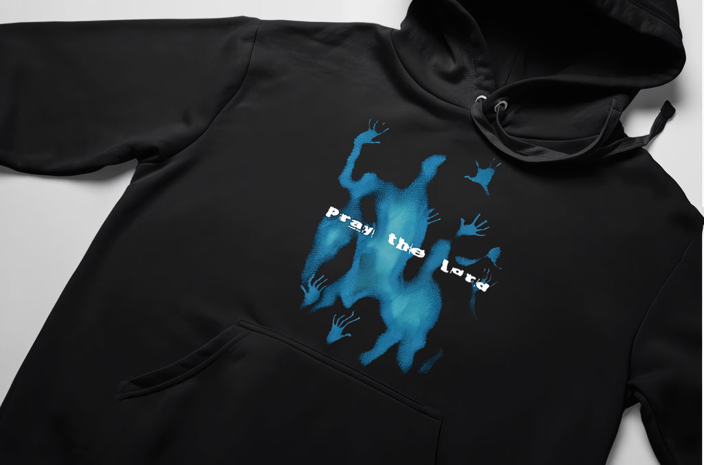 Pray The Lord Baskılı Siyah Hoodie Sweatshirt Unisex