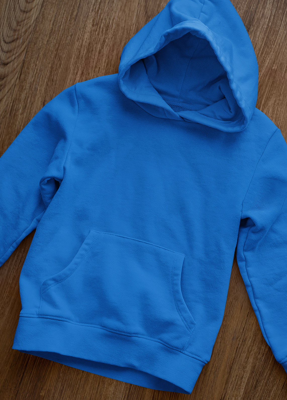 Bebe Mavisi Basic Regular Fit Hoodie – Unisex, Premium 3 İplik Şardonlu Kapüşonlu Sweatshirt