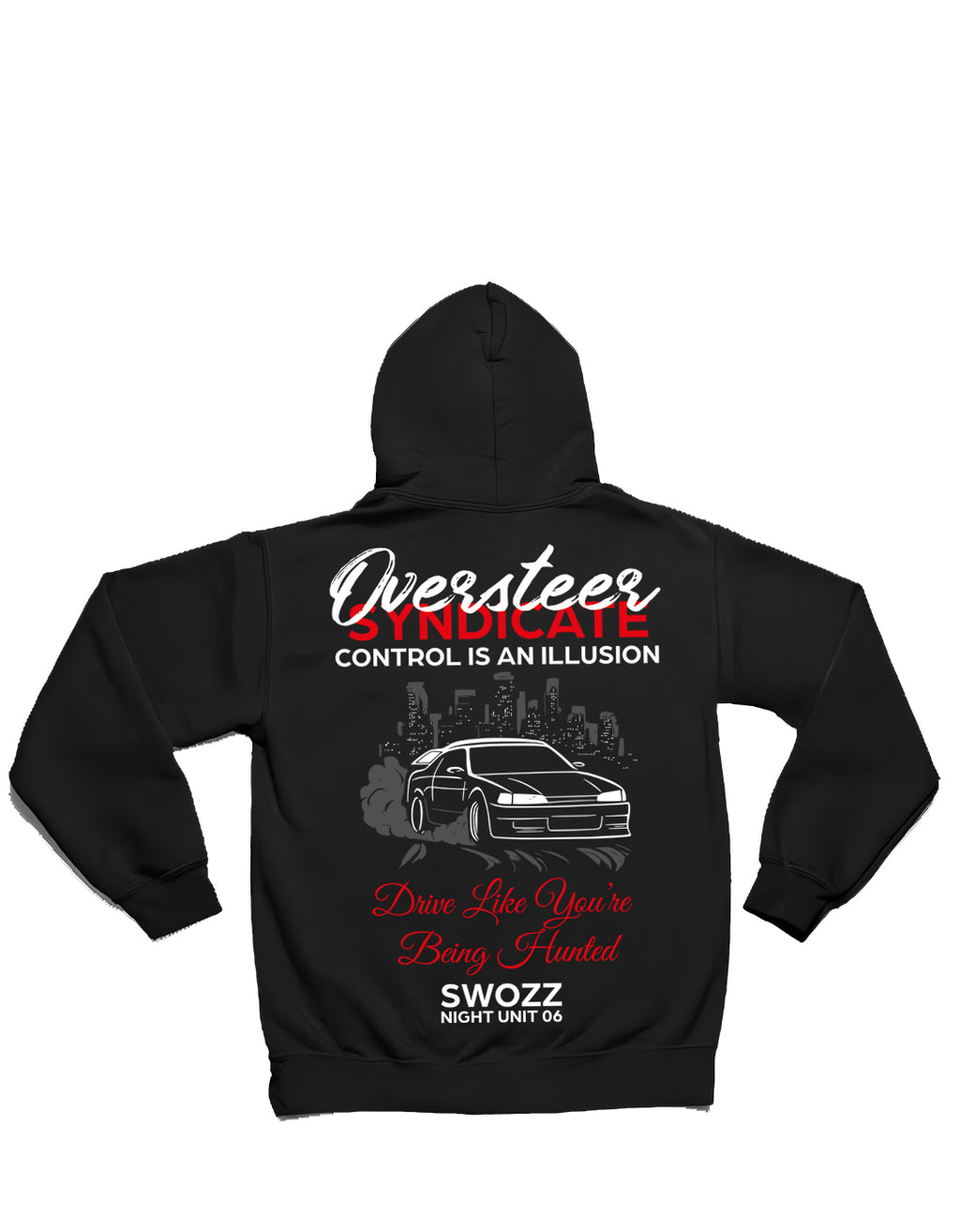 Oversteer Syndicate Hoodie – Speed Spirit Koleksiyonu, Unisex Oversize Kapüşonlu Sweatshirt, 3 İplik Şardonlu