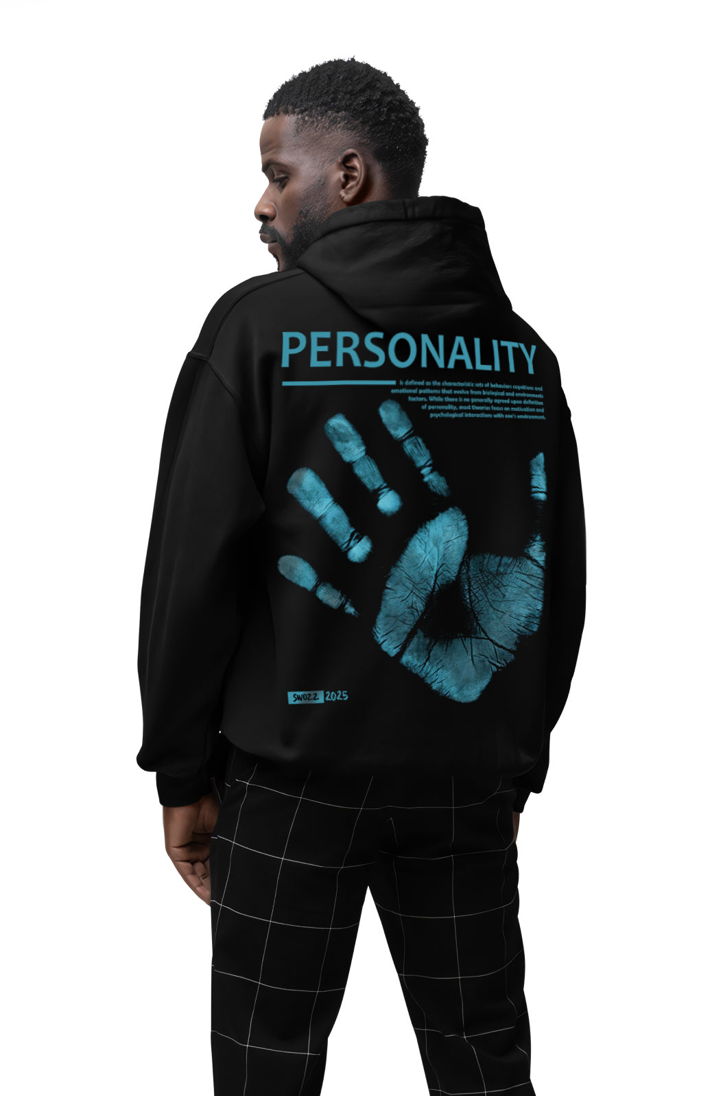 Personality Ön ve Sırt Baskılı Özel Tasarım Premium Unisex Oversize Hoodie Kapşonlu Sweatshirt