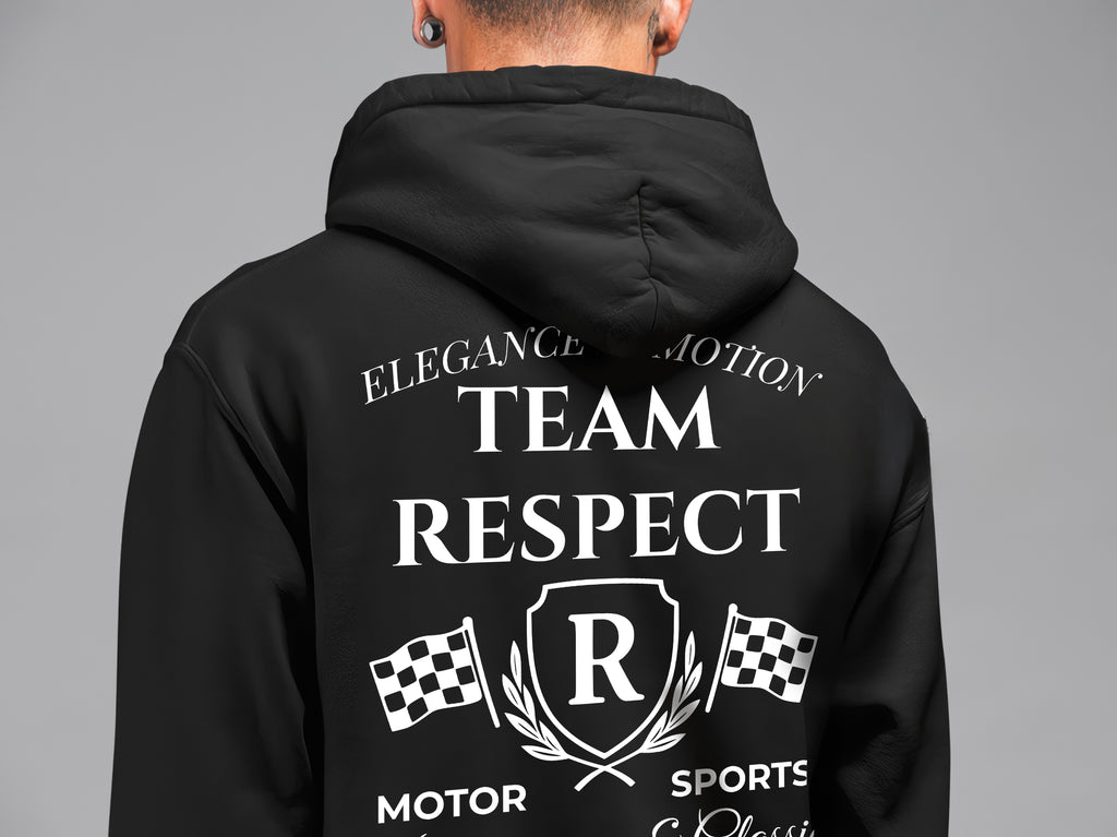 Respect the Drive Hoodie – Speed Spirit Koleksiyonu, Unisex Oversize Kapüşonlu Sweatshirt, 3 İplik Şardonlu